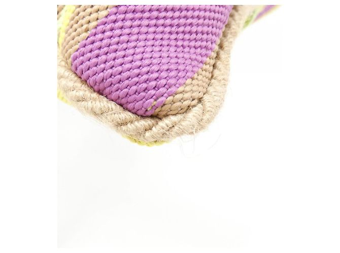 Coussin en polyester, polyamide et jute Gucci ZAREY Jaune - vue 4