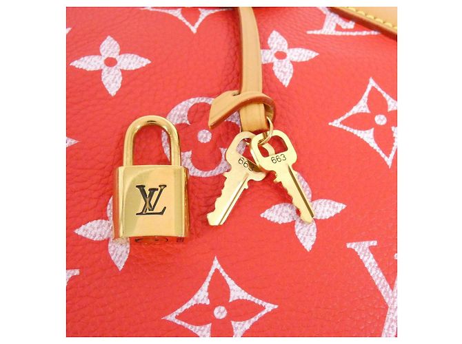 Speedy Louis Vuitton Monogram Boston Tasche Rot - Ansicht 6