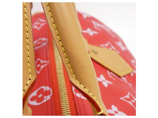 Speedy Louis Vuitton Monogram Boston Tasche Rot - Ansicht 7