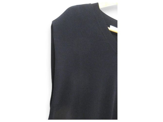 Autre Marque ebure Seidenmischung Strickkleid Blau Marineblau - Ansicht 4