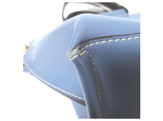 Autre Marque IACUCCI MARGHERITA Bolsa 2 em 1 em couro liso Preto Azul - vista 6