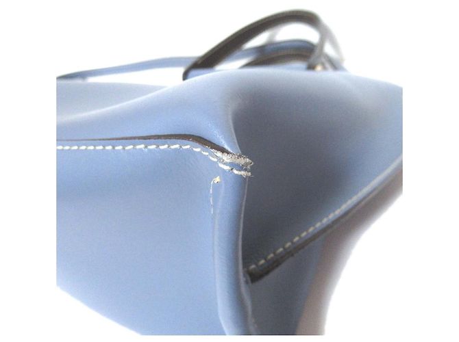 Autre Marque IACUCCI MARGHERITA Bolsa 2 em 1 em couro liso Preto Azul - vista 7