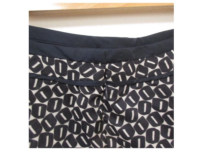 Autre Marque Bluse Rock 2-in-1 Leilian Schwarz Weiß Marineblau - Ansicht 7