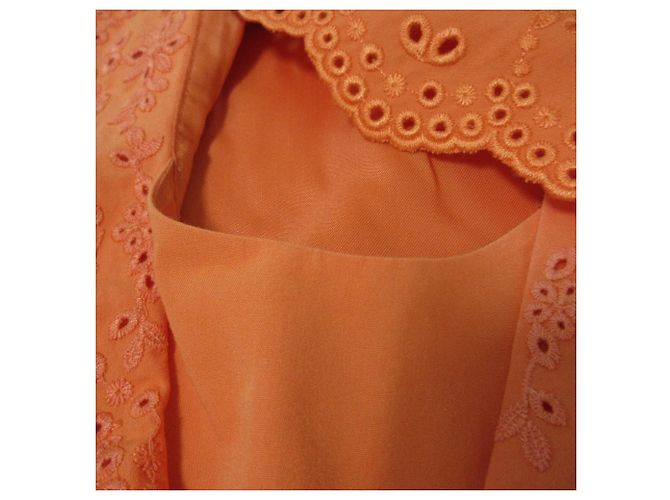 Autre Marque FOXEY Kleid Gartenstickerei Orange - Ansicht 11
