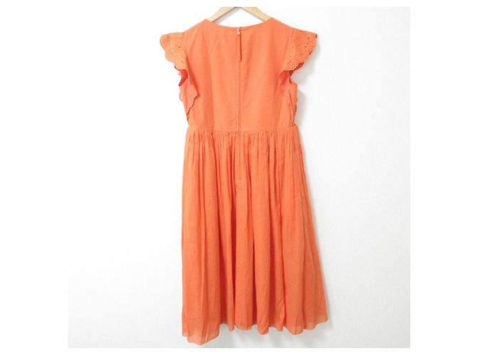 Autre Marque FOXEY Kleid Gartenstickerei Orange - Ansicht 2
