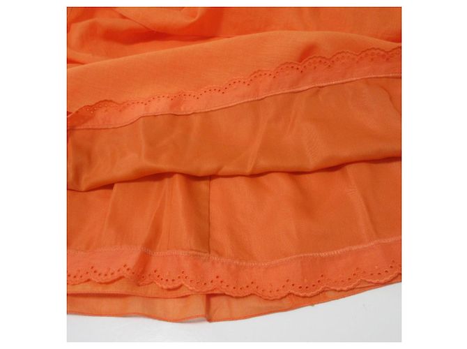 Autre Marque FOXEY Kleid Gartenstickerei Orange - Ansicht 6