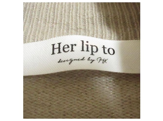 Autre Marque Message Knit Pullover von Her Lip to Beige - Ansicht 6