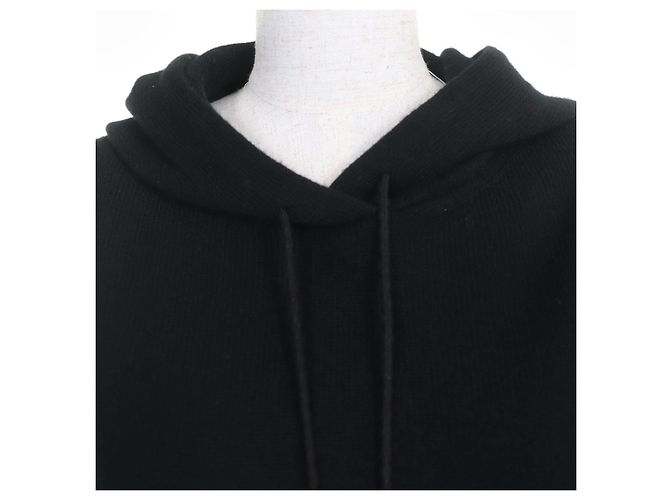 Chanel COCO Marca Botão Cashmere Tricot 2em1 Preto - vista 5