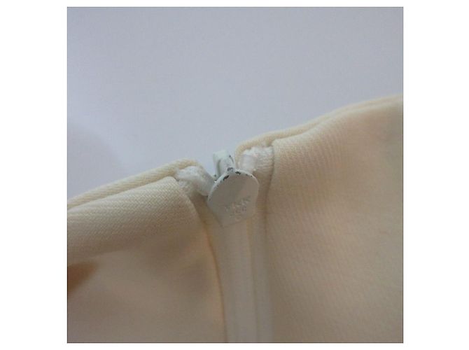 Autre Marque Escada V-Ausschnitt Kleid Weiß Aus weiß - Ansicht 10