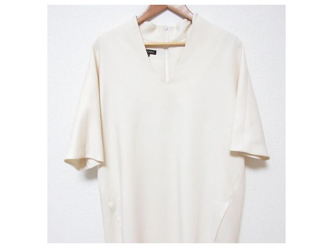 Autre Marque Escada V-Ausschnitt Kleid Weiß Aus weiß - Ansicht 2