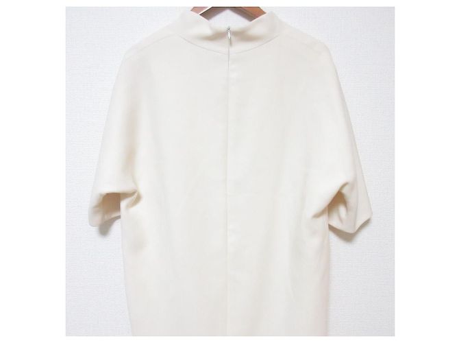 Autre Marque Escada V-Ausschnitt Kleid Weiß Aus weiß - Ansicht 3
