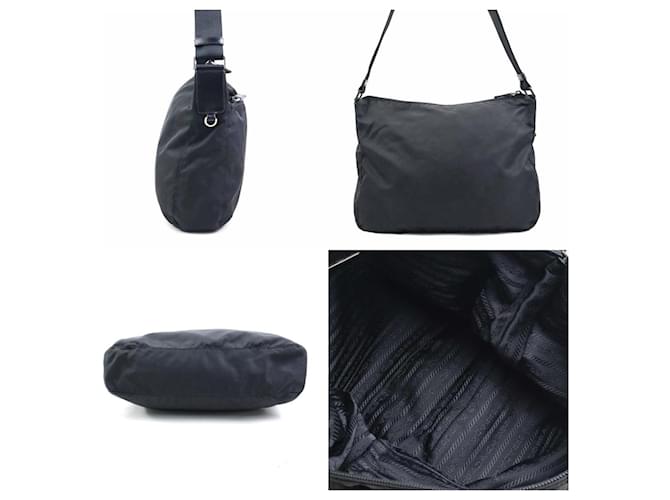 Borsa a Spalla in Nylon Prada Nero - vista 2