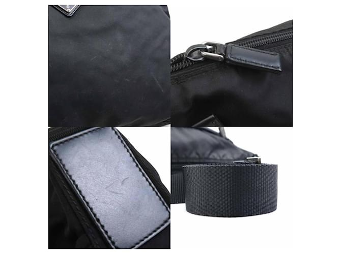 Borsa a Spalla in Nylon Prada Nero - vista 4
