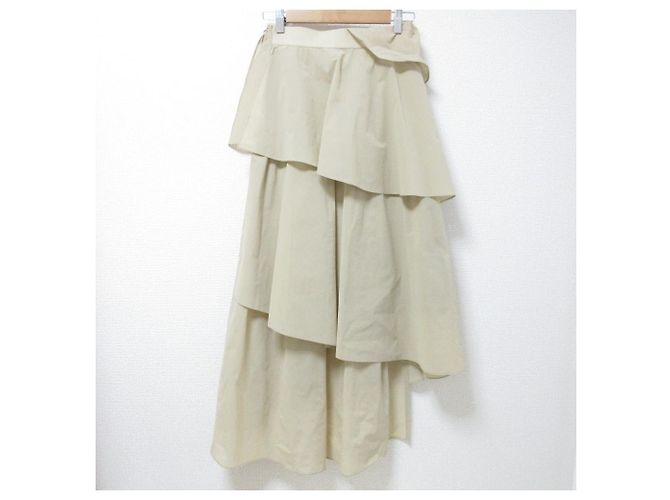 Autre Marque falda larga en capas STRASBURGO Limited Beige - vista 2
