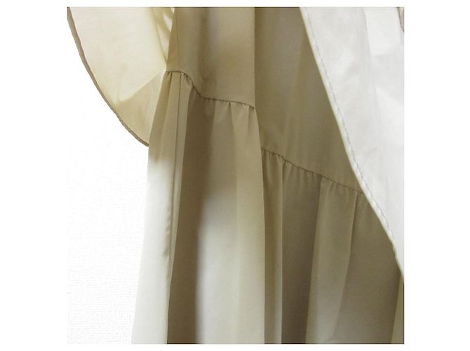 Autre Marque falda larga en capas STRASBURGO Limited Beige - vista 5