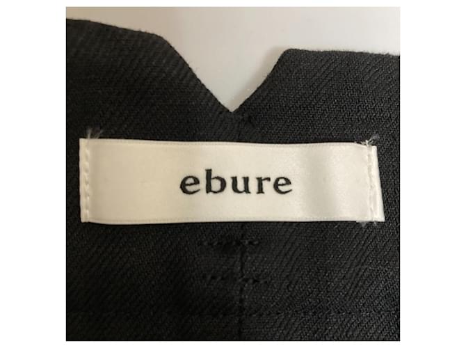 Autre Marque Falda de lino ebure Negro - vista 5