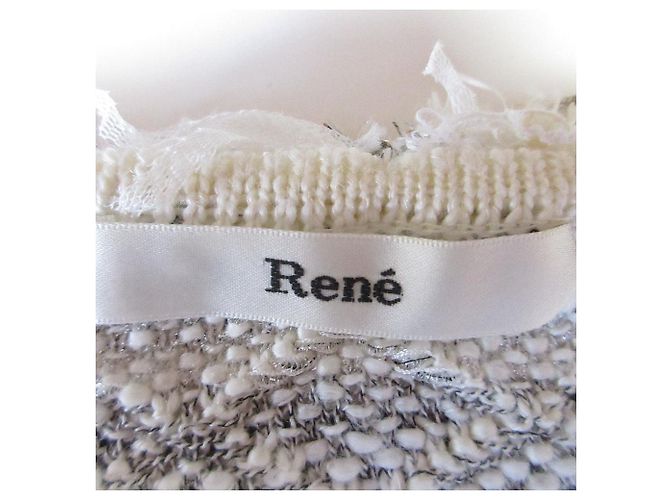 Autre Marque Kurzes Strickoberteil aus Tweed von Rene Grau - Ansicht 4