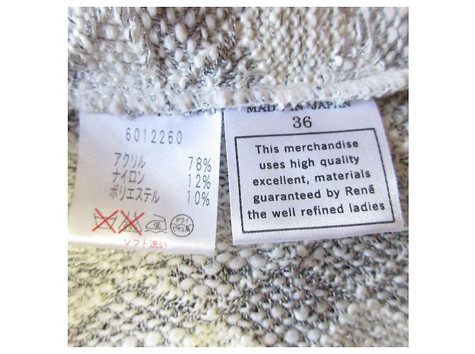 Autre Marque Kurzes Strickoberteil aus Tweed von Rene Grau - Ansicht 5