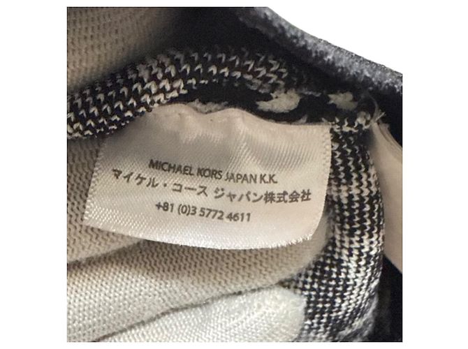 Top de punto jacquard con logo Michael Kors Negro Blanco - vista 5