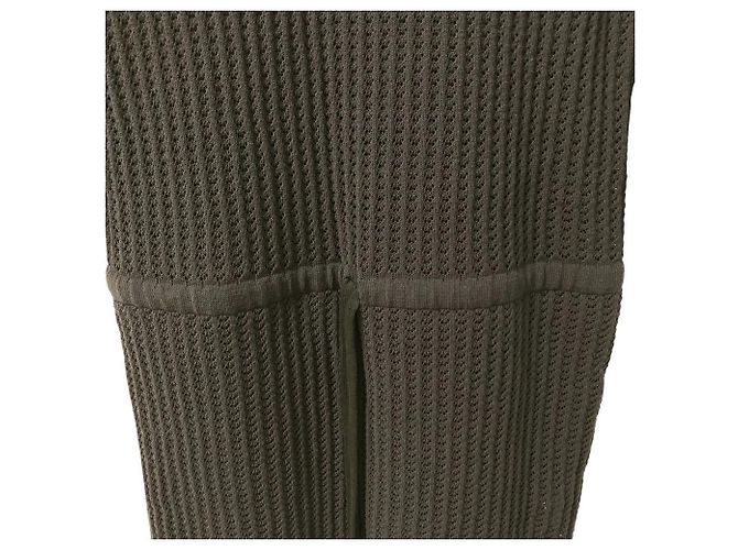 Apc A.P.C. Kleid aus Leinenmischung mit Häkelstrick Schwarz - Ansicht 5