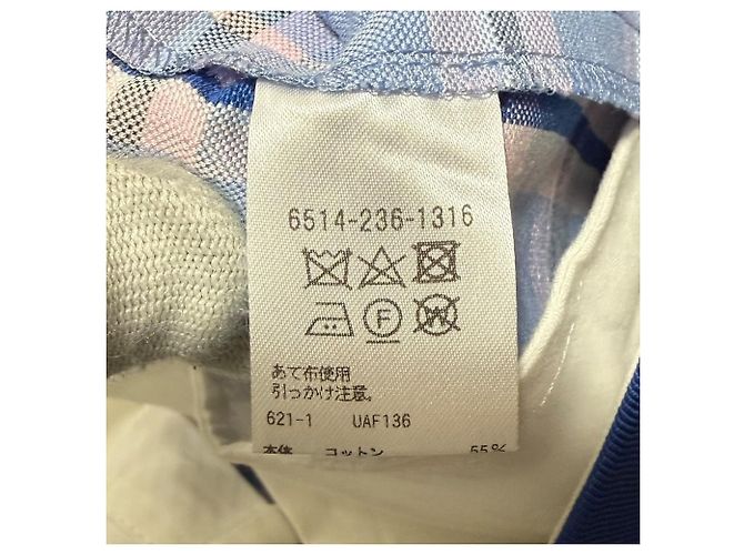 Autre Marque Basic-Hosen im Karomuster Nanako M.SUMMER Blau - Ansicht 6