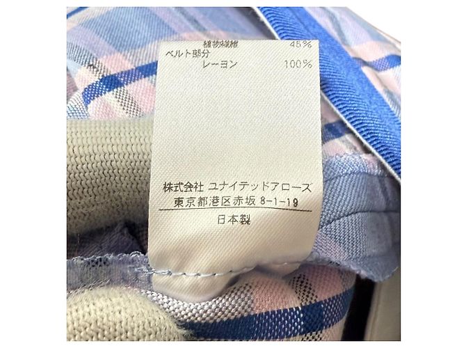 Autre Marque Basic-Hosen im Karomuster Nanako M.SUMMER Blau - Ansicht 7