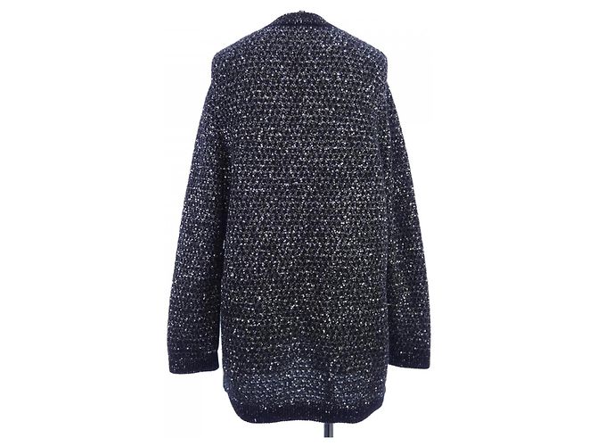 Cárdigan de mezcla de cachemira Chanel P75697K10875 Negro Plata - vista 2