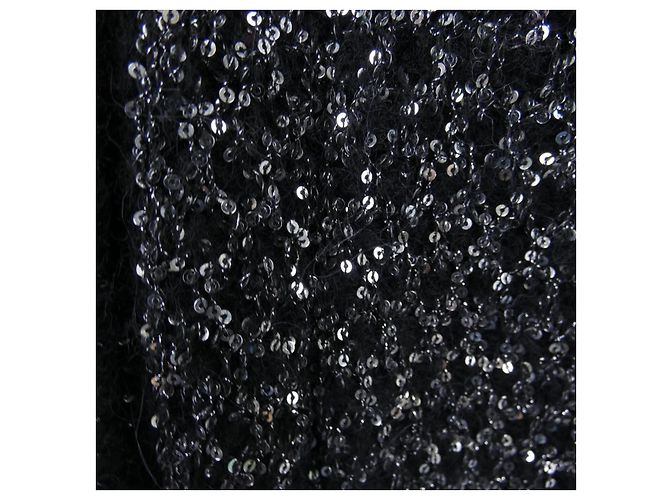 Cárdigan de mezcla de cachemira Chanel P75697K10875 Negro Plata - vista 7