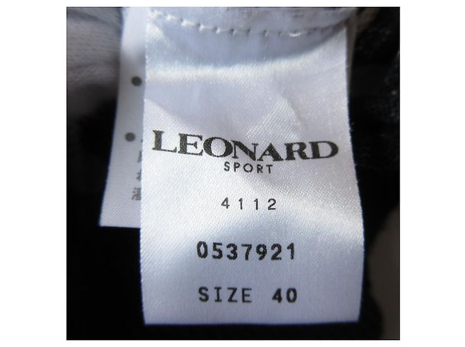 Autre Marque LEONARD SPORT Top de manga larga de punto Negro - vista 6