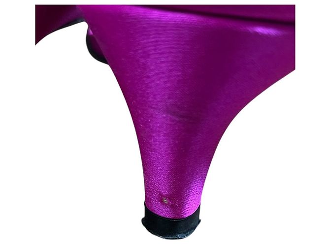 Autre Marque Zapatos de tacón bajo slingback con punta afilada y logo bijou Sergio Rossi Rosa - vista 11