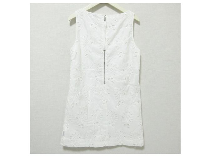 Abito con ricamo floreale Moncler Bianco - vista 2