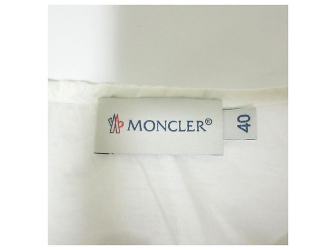 Abito con ricamo floreale Moncler Bianco - vista 3