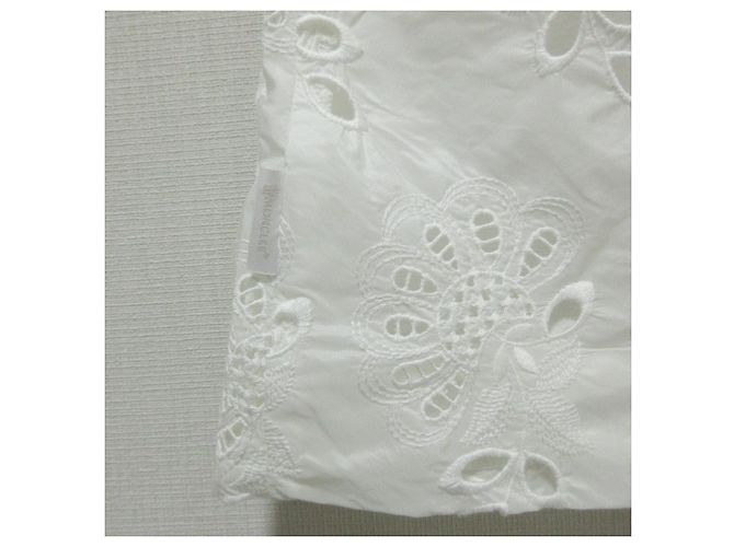 Abito con ricamo floreale Moncler Bianco - vista 5