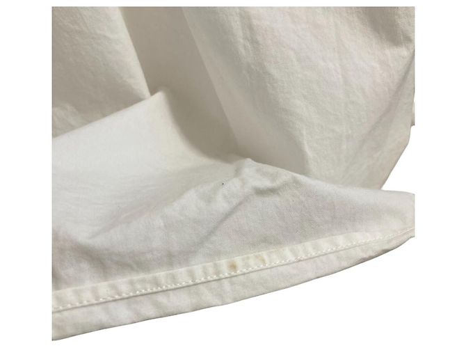 Autre Marque Vestido de sarga de algodón impecable Blanco - vista 11