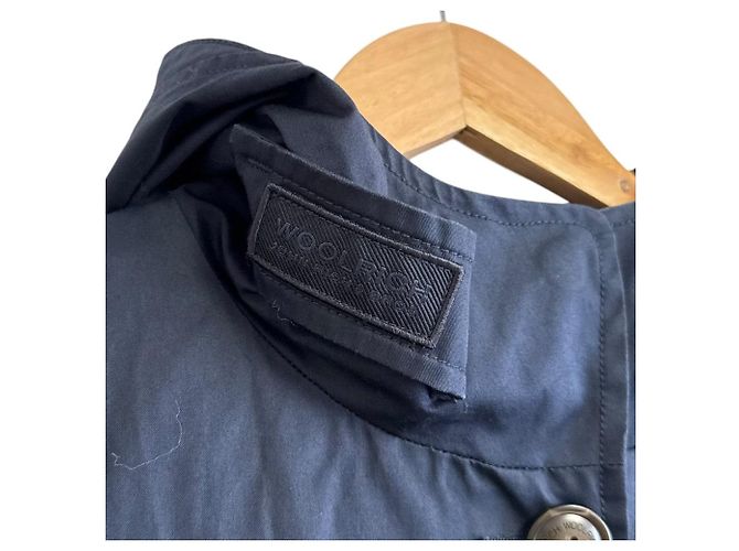 Autre Marque Abrigo de lana con capucha de primavera Woolrich Azul Azul marino - vista 4