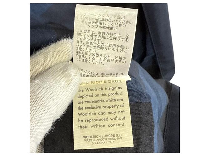 Autre Marque Abrigo de lana con capucha de primavera Woolrich Azul Azul marino - vista 7