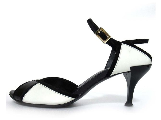 Sandali con tacco alto Roger Vivier Nero Bianco - vista 2