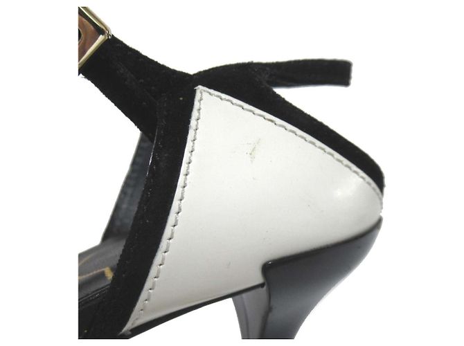 Sandali con tacco alto Roger Vivier Nero Bianco - vista 8
