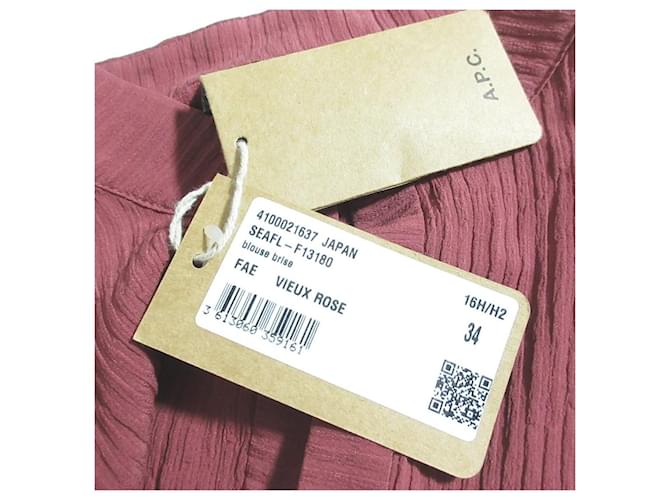 Apc Blusa de seda A.P.C. Rosa - vista 6