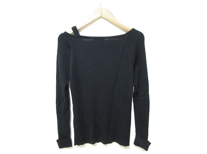 Autre Marque ASIMMETRISCHER STRICKPULLOVER BLUE LABEL CRESTBRIDGE Schwarz - Ansicht 2