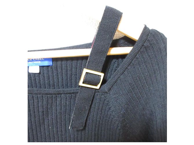 Autre Marque ASIMMETRISCHER STRICKPULLOVER BLUE LABEL CRESTBRIDGE Schwarz - Ansicht 4