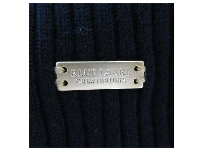 Autre Marque ASIMMETRISCHER STRICKPULLOVER BLUE LABEL CRESTBRIDGE Schwarz - Ansicht 6