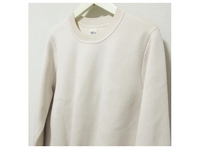 Autre Marque Ron Herman Wollpullover mit glatter Strickart Beige - Ansicht 4