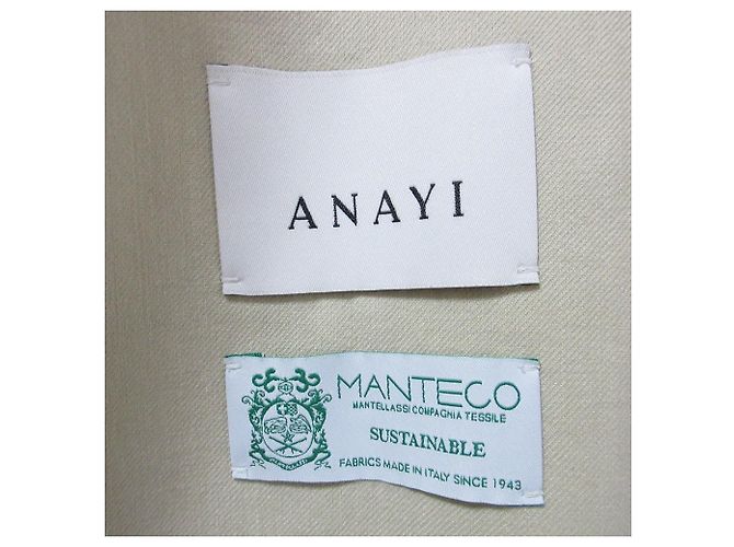 Autre Marque Chaleco Largo ANAYI MANTECO Beige Crudo - vista 8