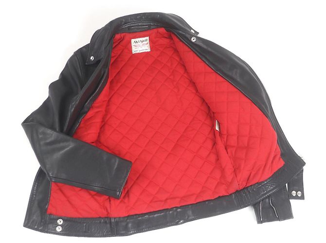 Autre Marque Chaqueta de cuero ajustada Cyclone de Lewis Leathers Negro - vista 3