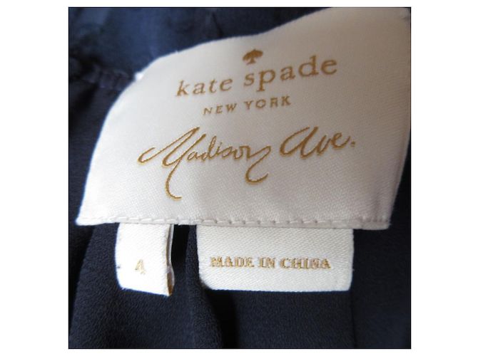 Vestido de seda de la colección Madison Avenue de Kate Spade Azul - vista 3