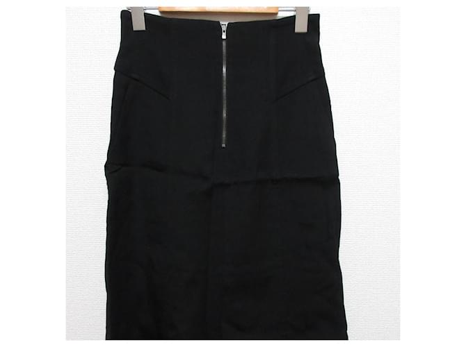 Autre Marque Falda Larga Stretch ebure Negro - vista 3