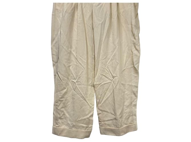 Pantaloni larghi Louis Vuitton Beige - vista 4