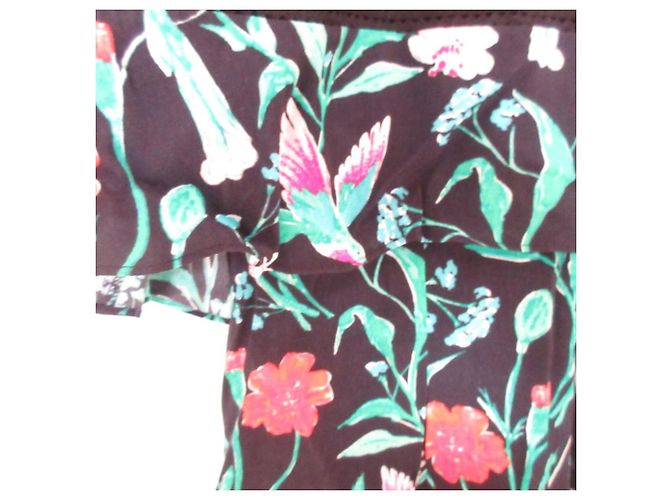 Kate Spade Blumenmuster Kleid Schwarz Mehrfarben - Ansicht 4