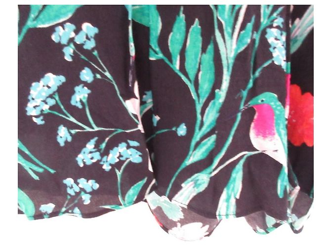 Kate Spade Blumenmuster Kleid Schwarz Mehrfarben - Ansicht 5